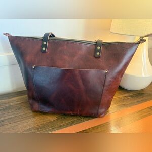 Portland Leather Goods- Large Tote in Lava